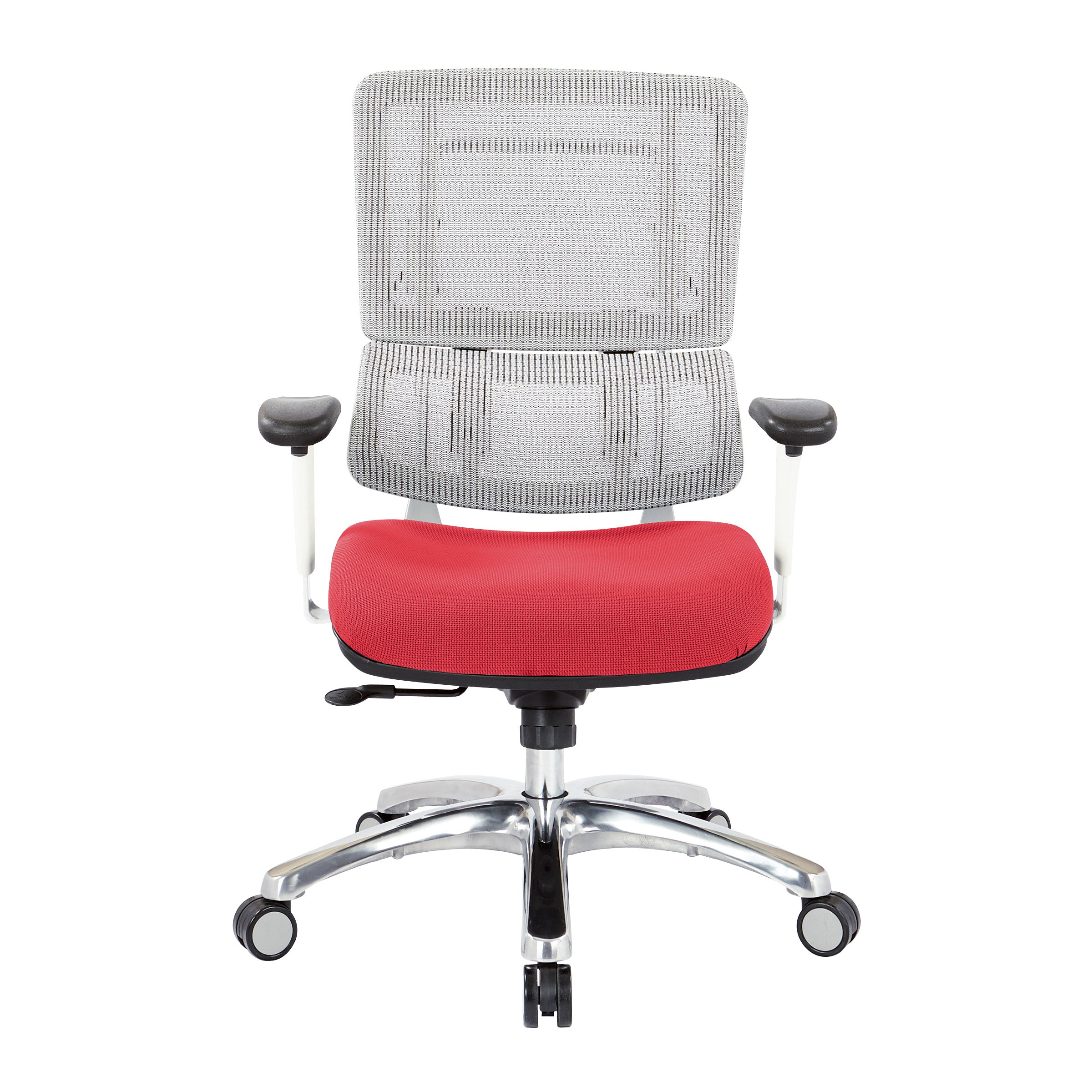 White Vertical Mesh Chair
